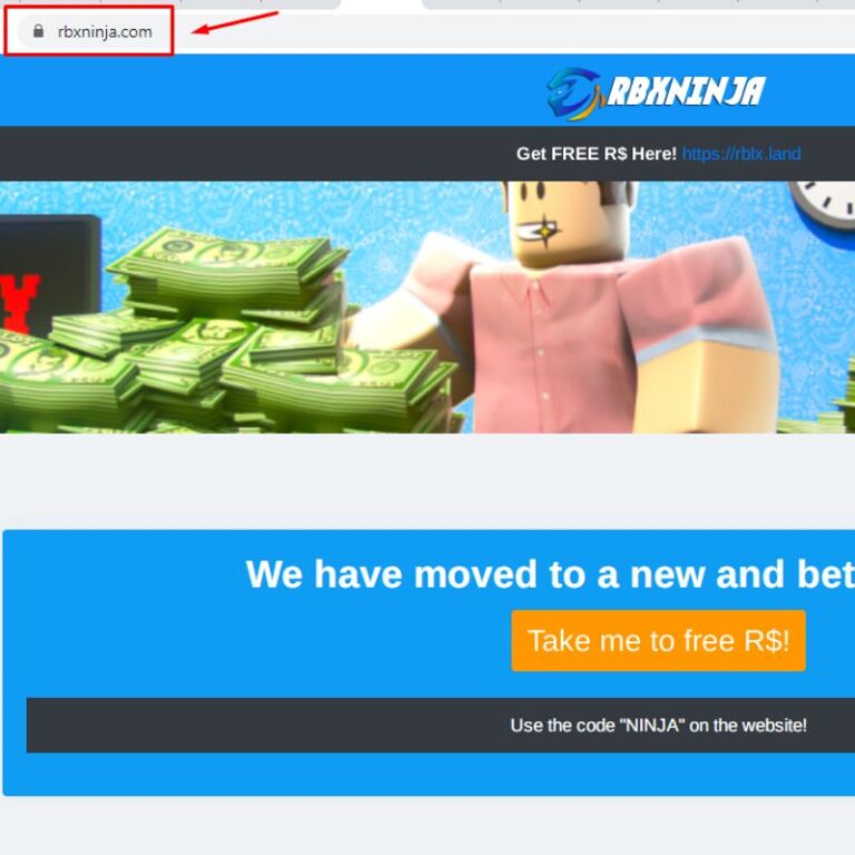 Rbxninja get Robux and promo code