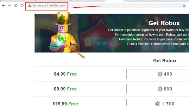 Robillion.com Free Robux