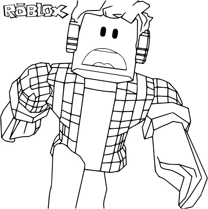 Free Coloring Pages Roblox Printable