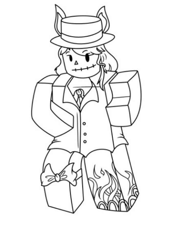 roblox coloring pages girl
