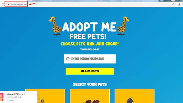 adopt me pets.net free pets