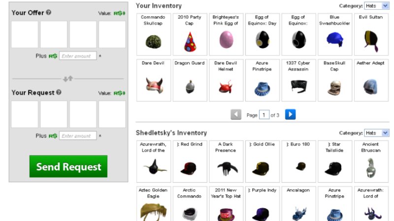 How to Trade Items on Roblox