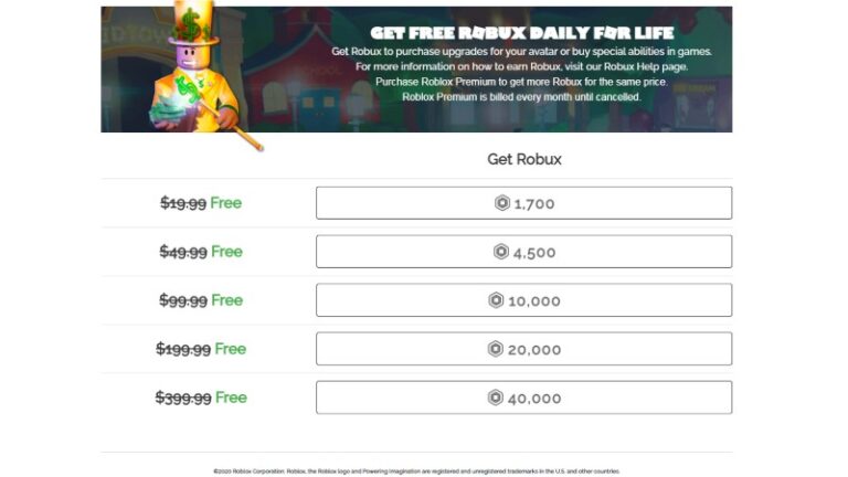 roblox day com get robux daily for life