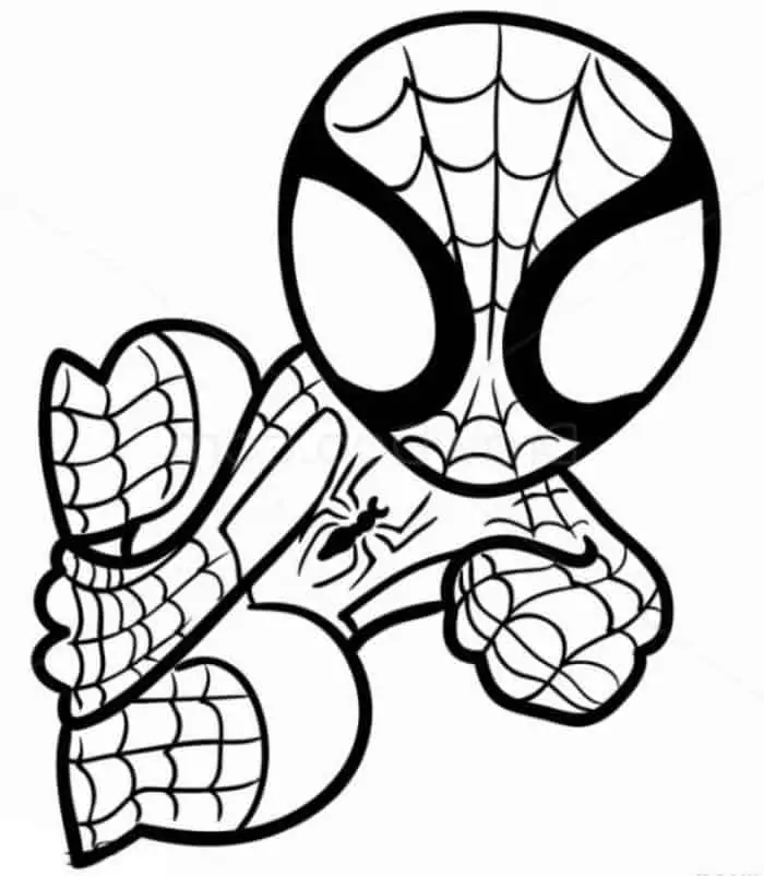 baby spiderman coloring pages baby spiderman coloring pages