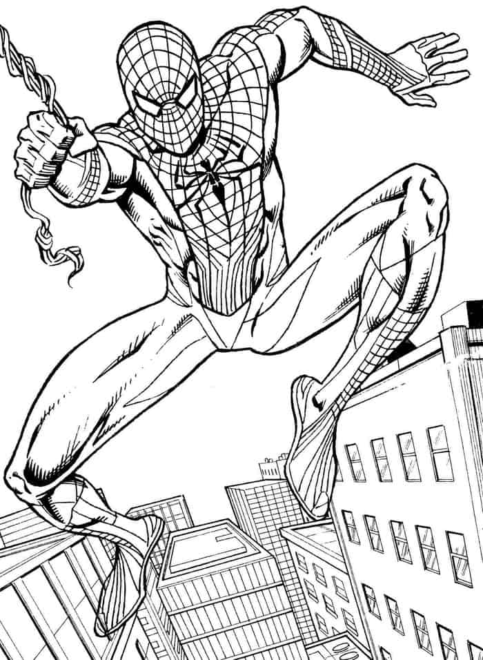 cartoon spiderman coloring pages cartoon spiderman coloring pages
