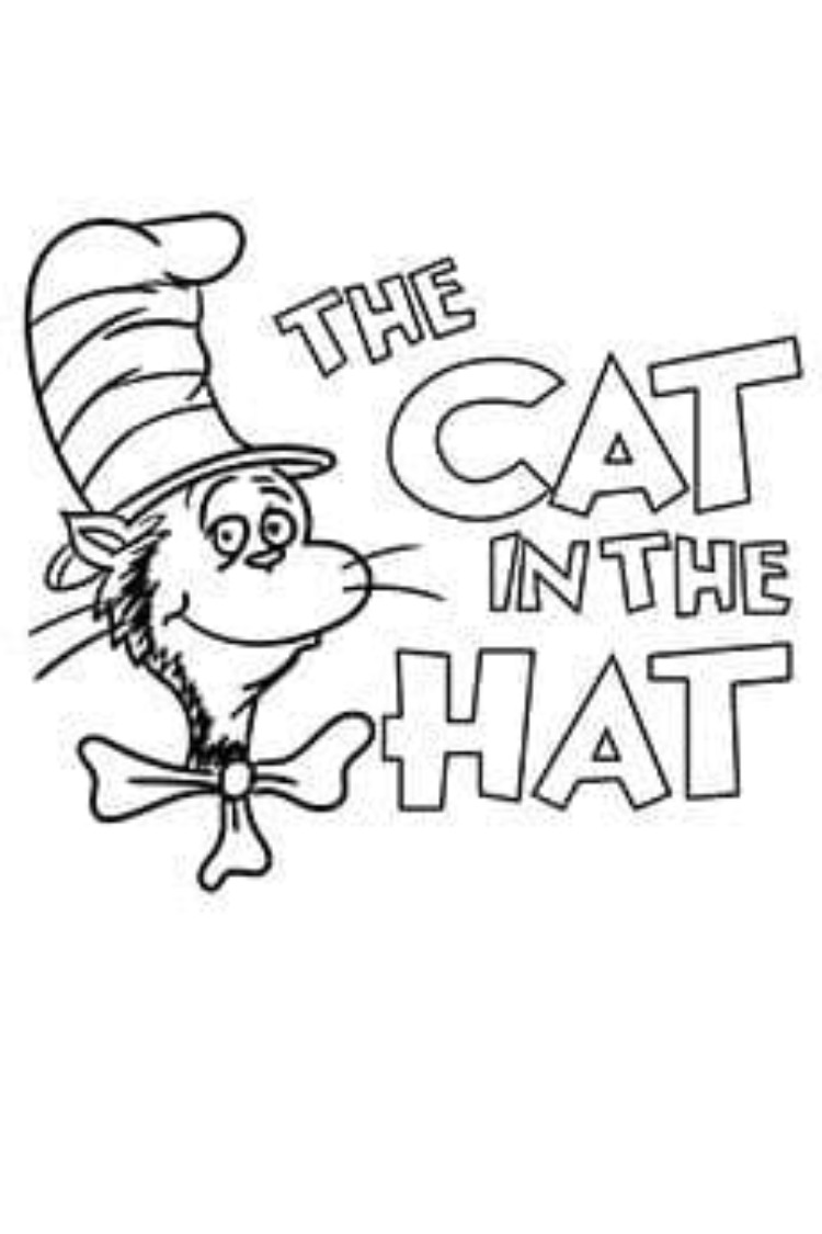 cat in the hat coloring sheets