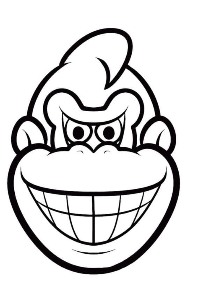 coloring pages of donkey kong