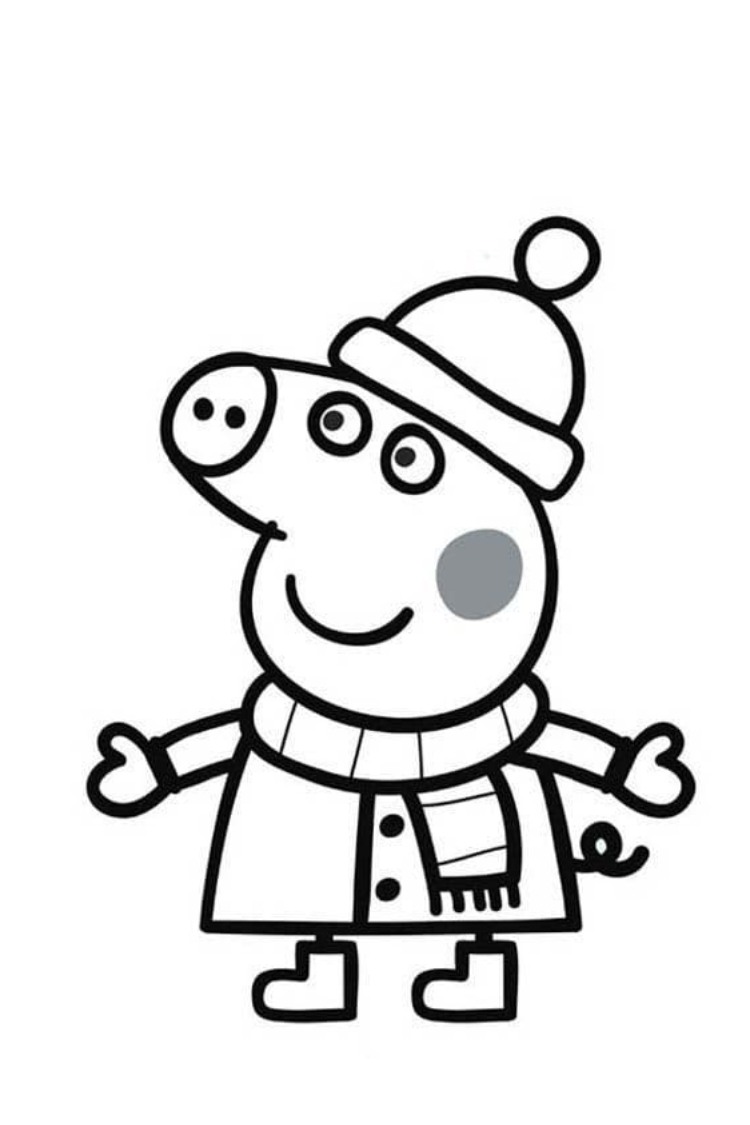 cute peppa pig coloring pages