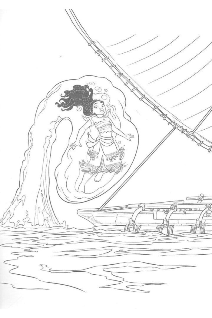 disney moana coloring pages