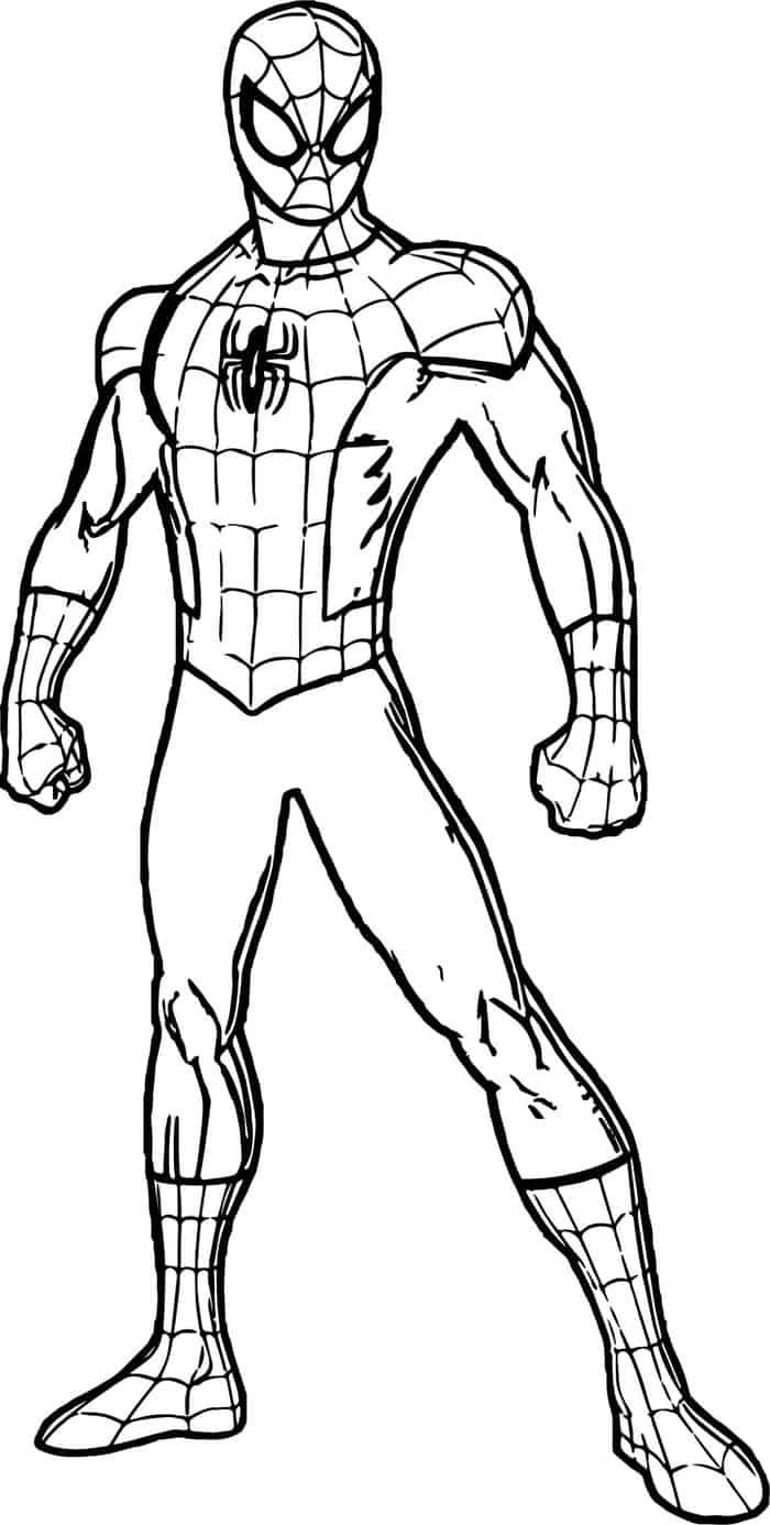 easy spiderman coloring pages easy spiderman coloring pages
