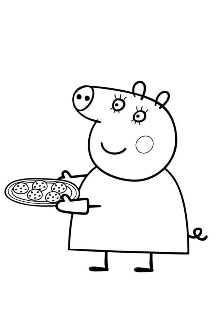free printable peppa pig coloring pages