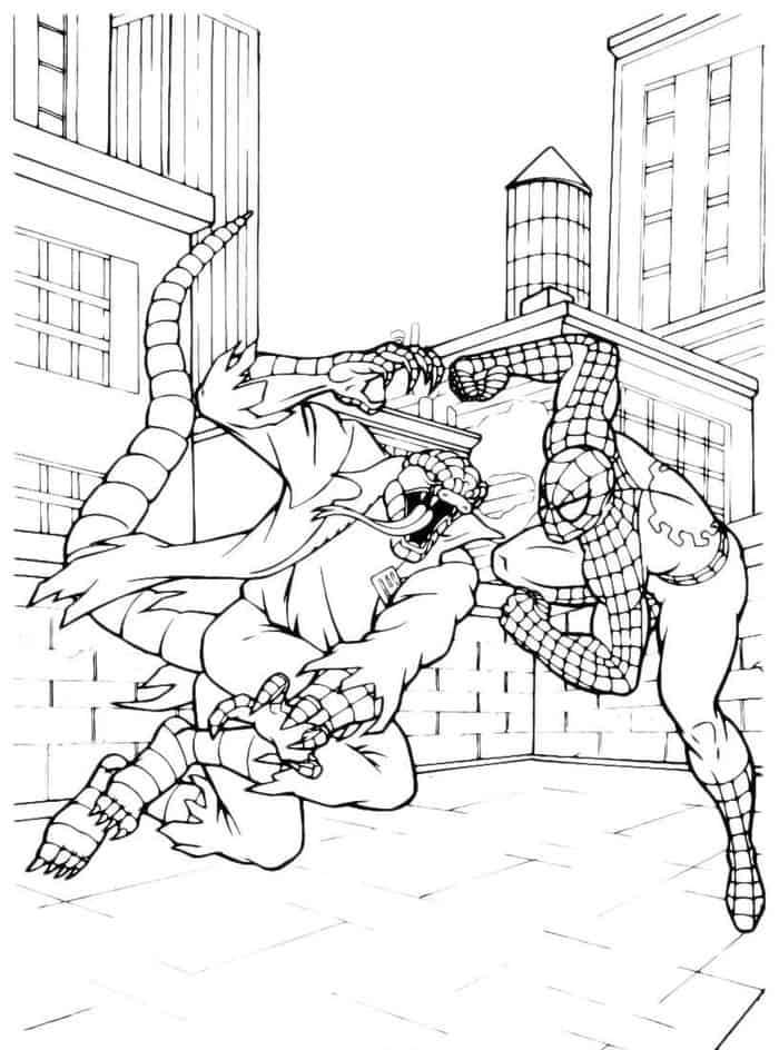 lizard spiderman coloring pages lizard spiderman coloring pages