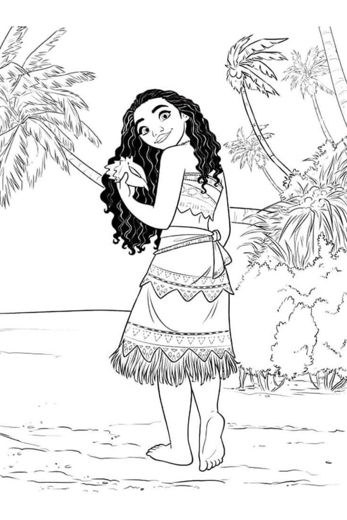 moana coloring pages online