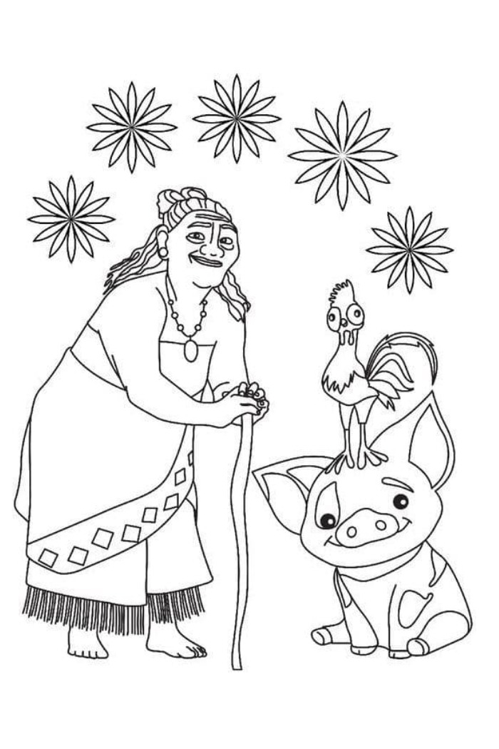 moana coloring pages to print