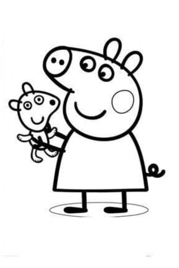 peppa pig coloring book pages