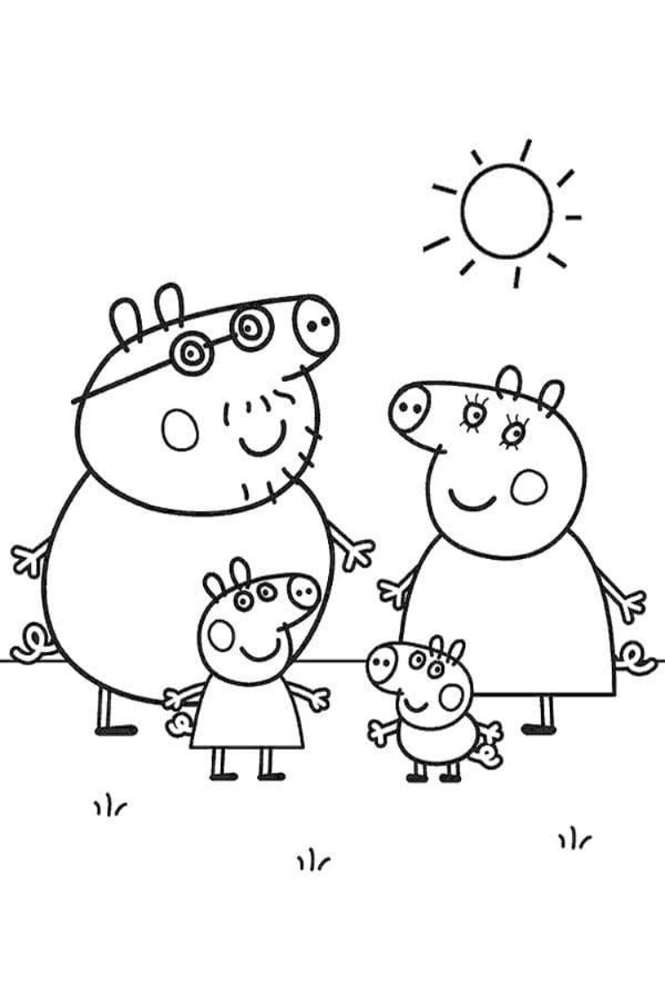 peppa pig coloring pages daddy pig