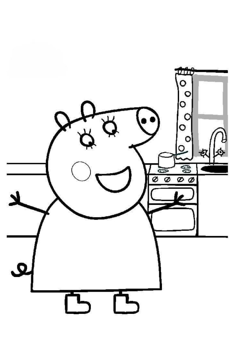 peppa pig coloring pages download