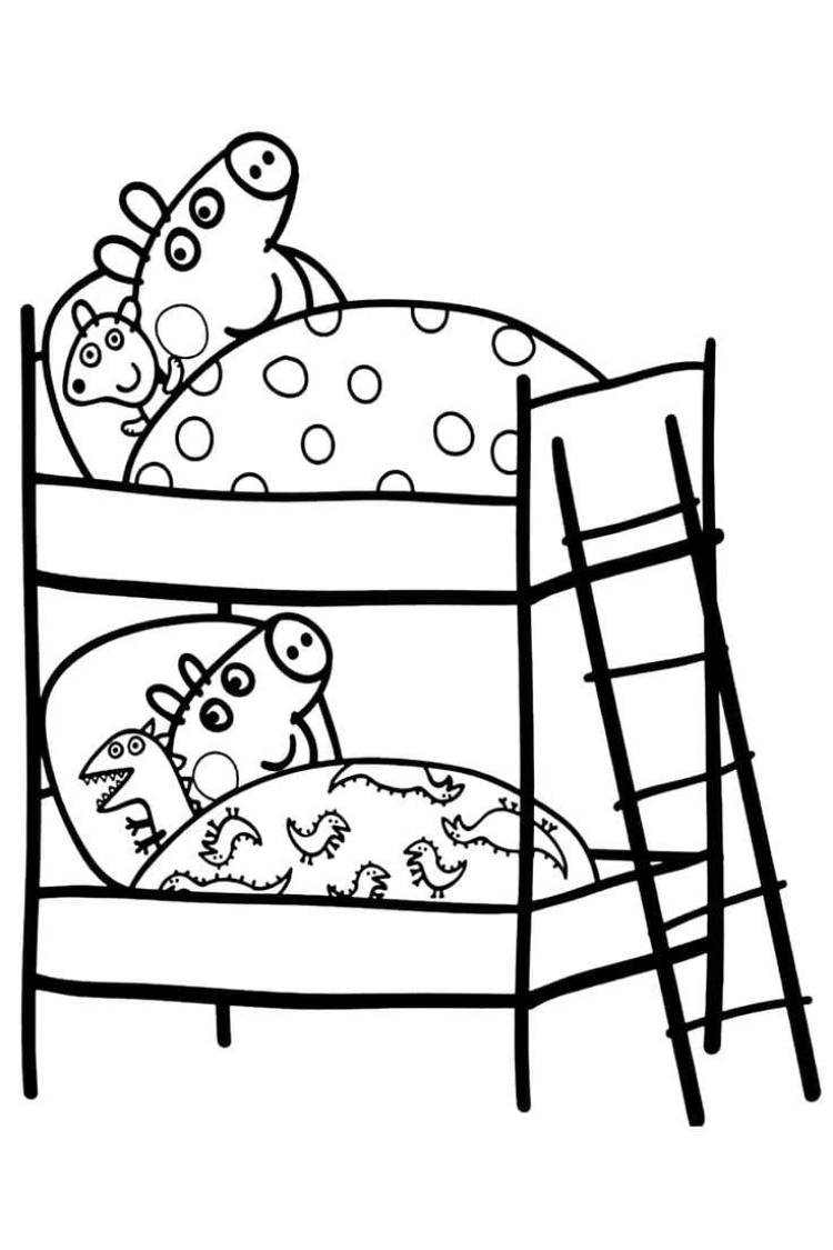 peppa pig coloring pages printable free