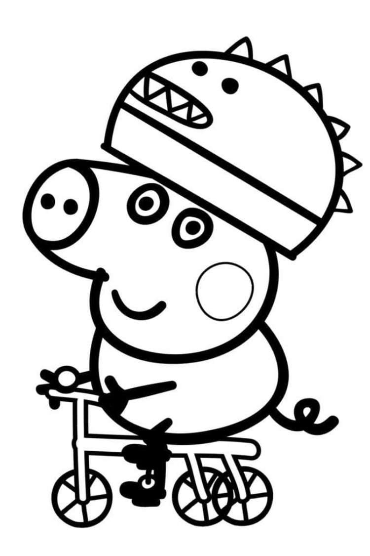 printable peppa pig coloring pages
