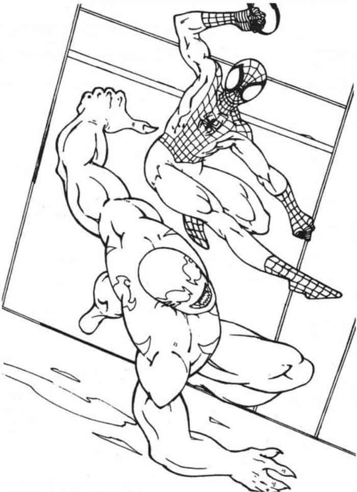 spiderman and venom coloring pages spiderman and venom coloring pages