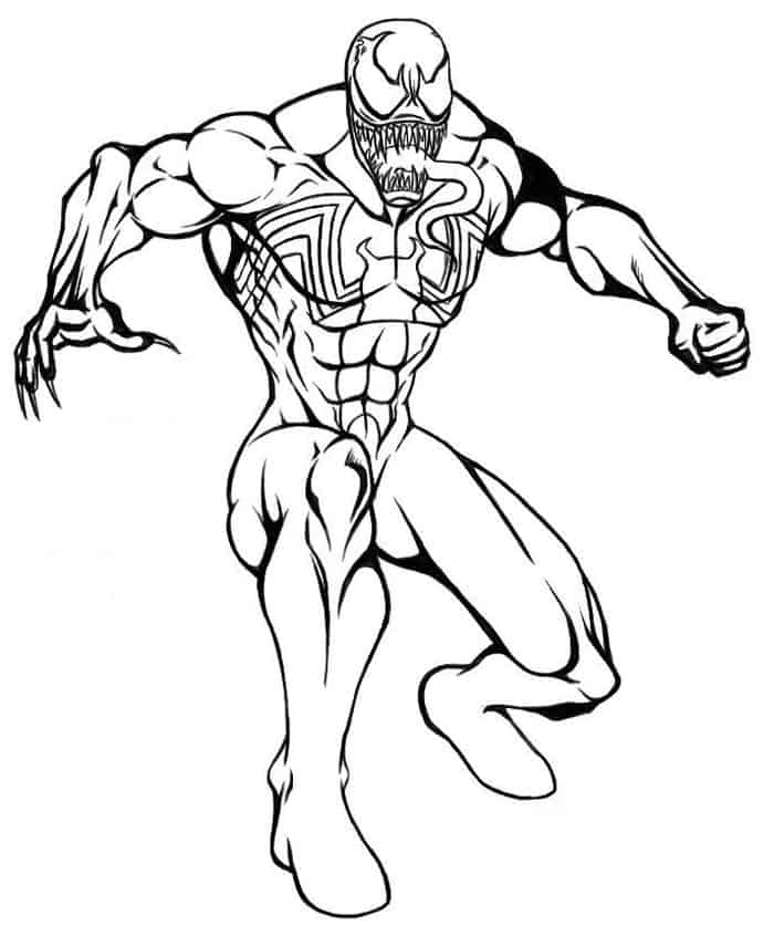spiderman venom coloring pages spiderman venom coloring pages