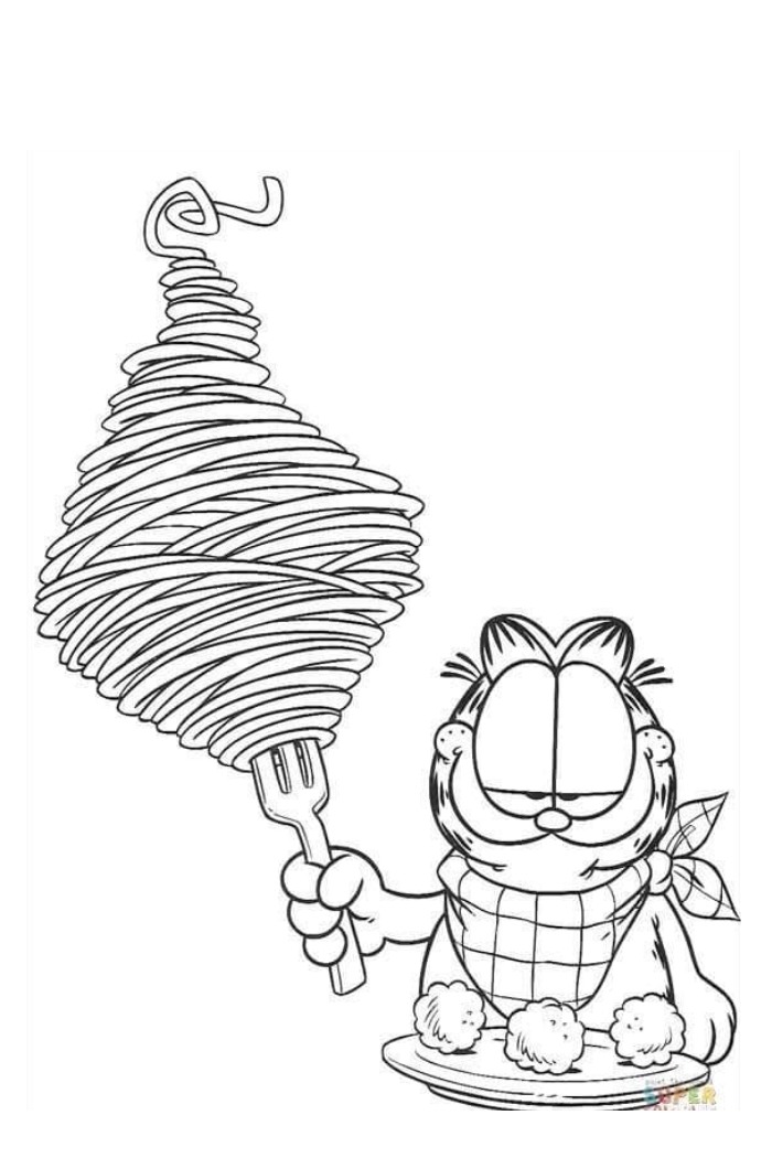 free printable coloring pages of garfield