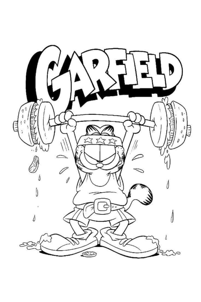 garfield coloring pages online