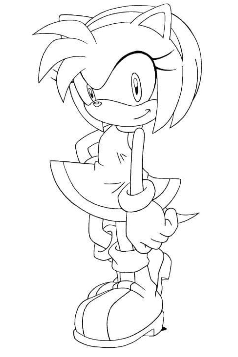 sonic the hedgehog characters coloring pages