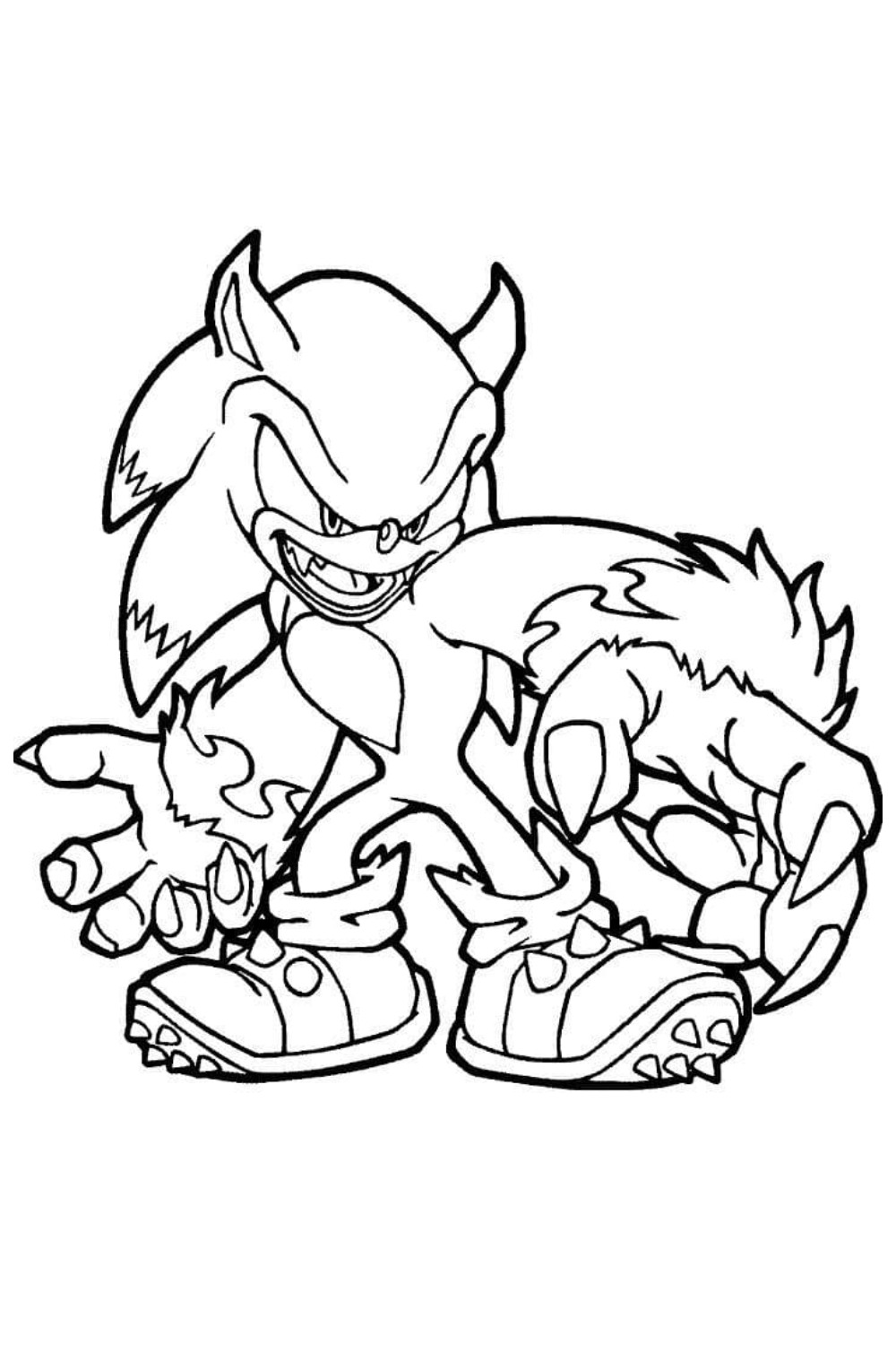 sonic the hedgehog coloring pages tails