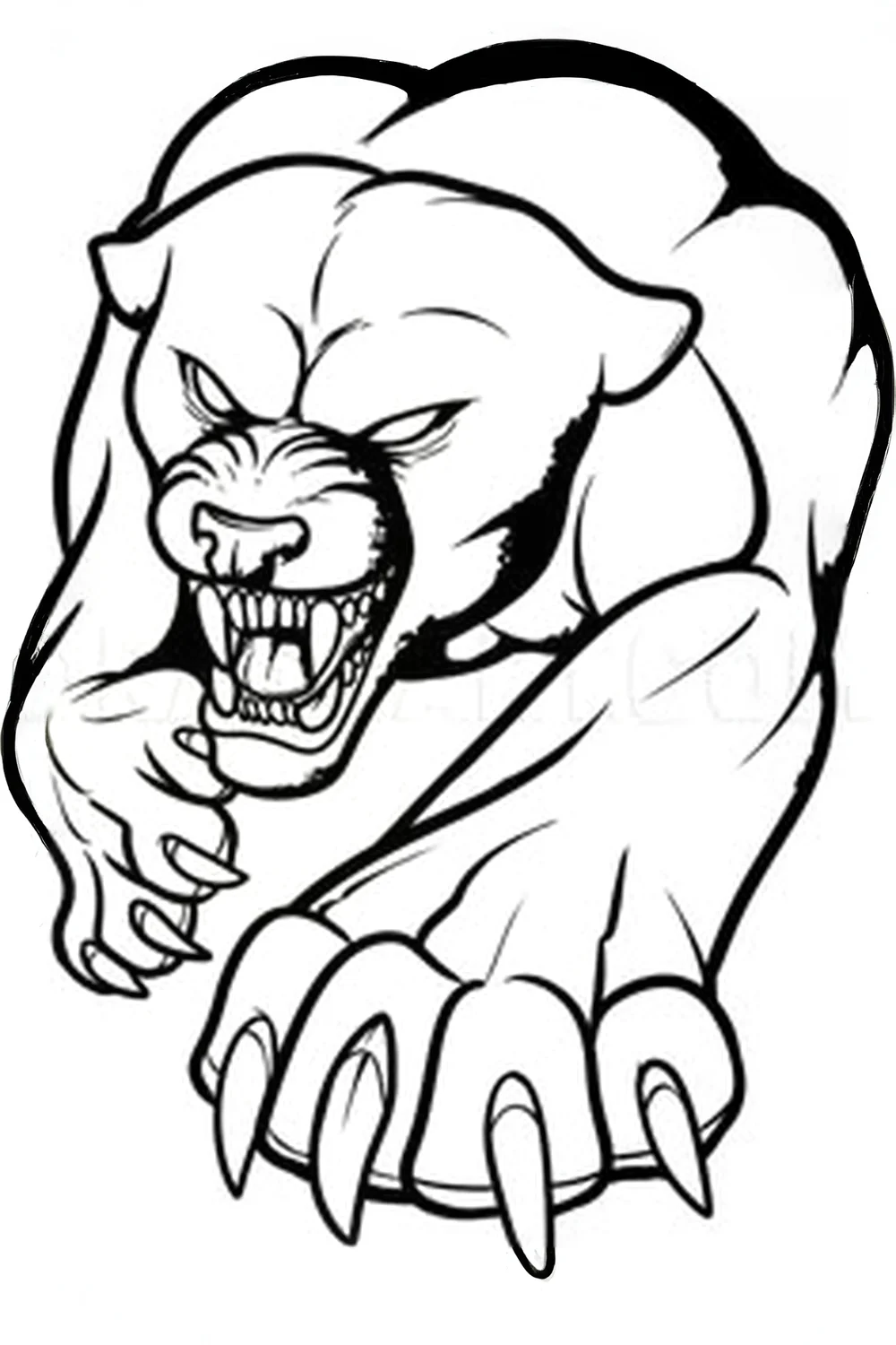Black panther coloring pages free printable