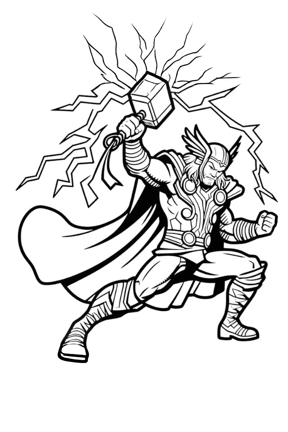 Easy printable thor coloring pages Easy printable thor coloring pages