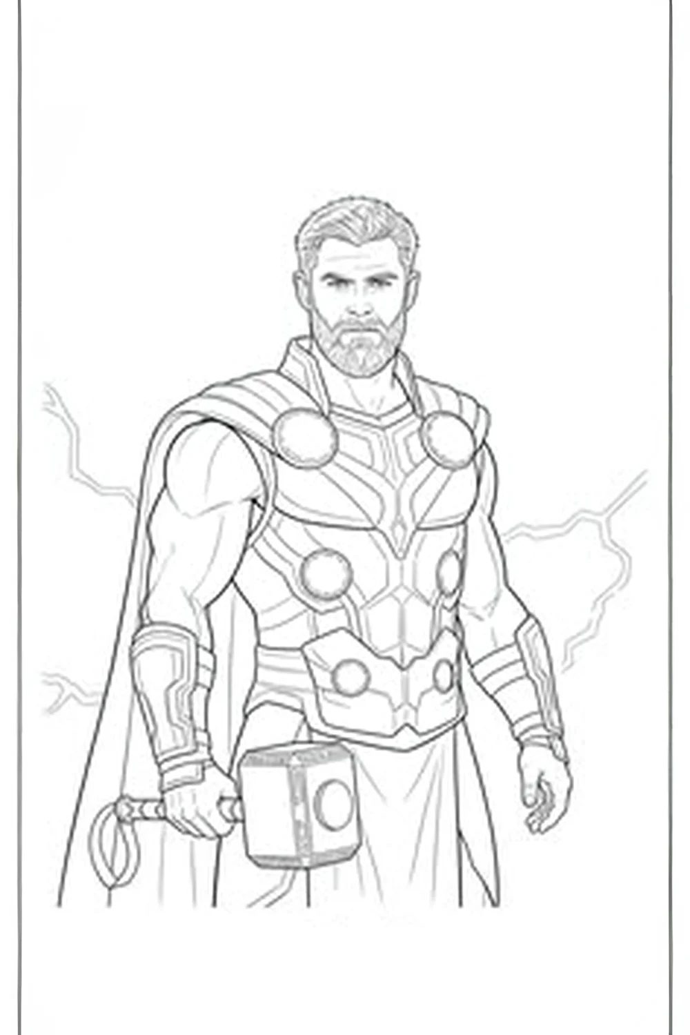 Free avengers thor coloring pages