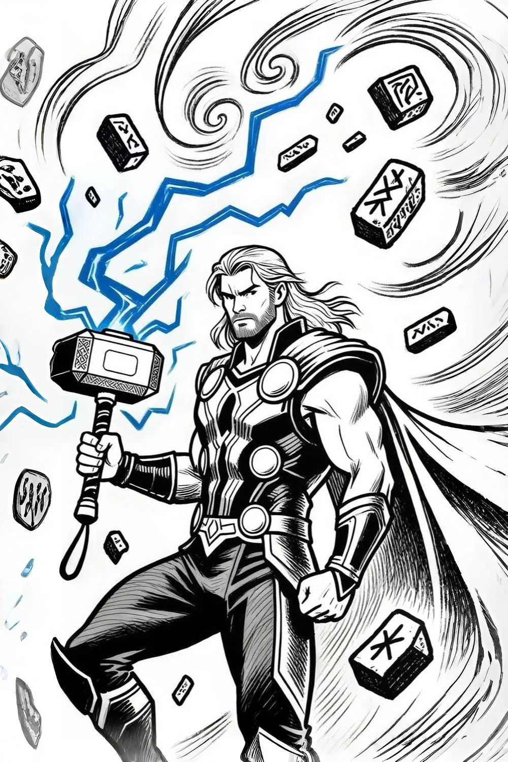 Free marvel thor coloring pages