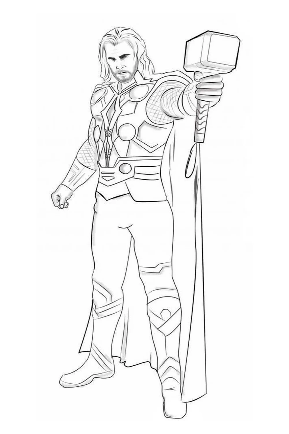 Free printable thor coloring pages Free printable thor coloring pages