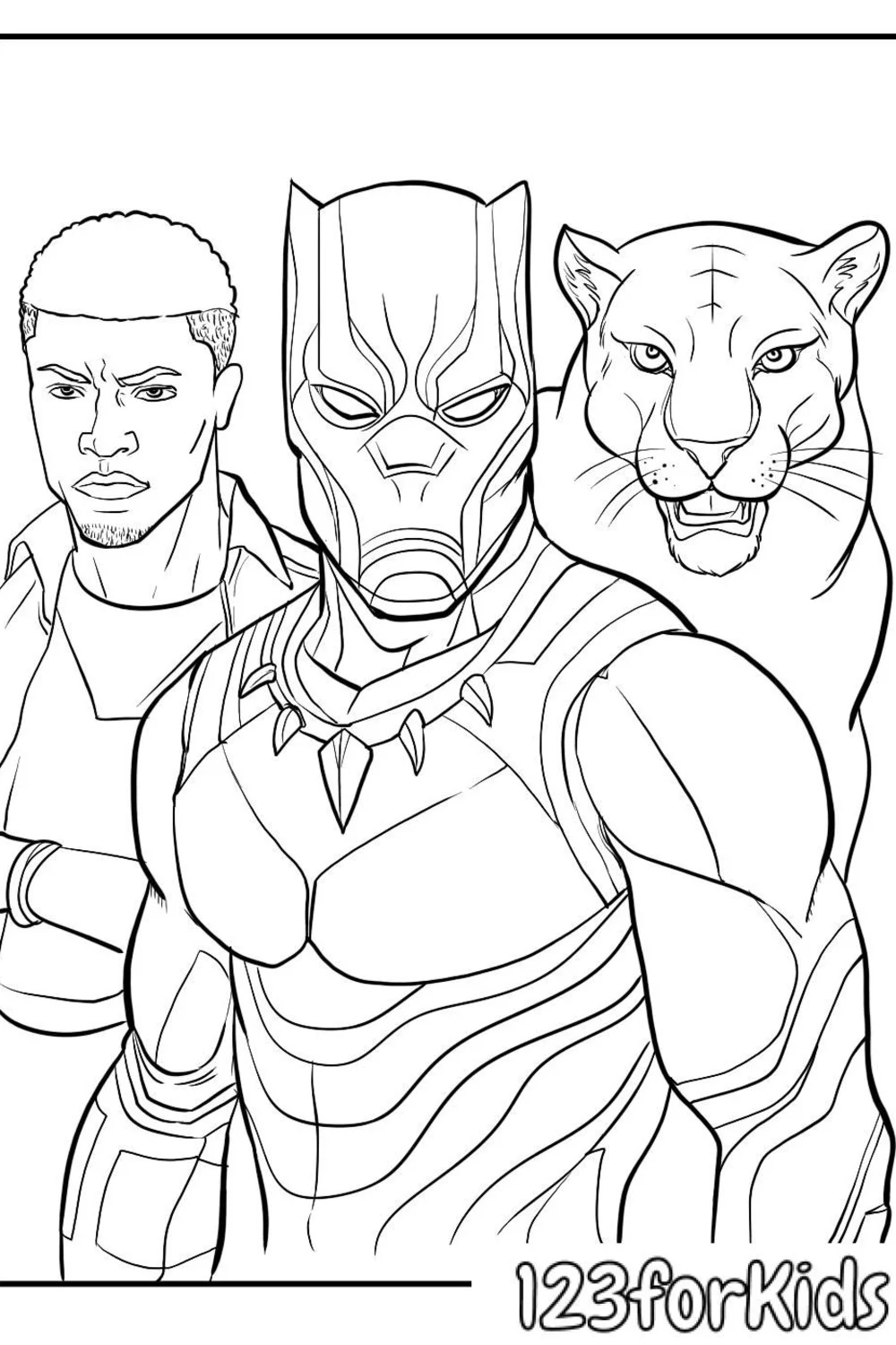 Free printable wakanda coloring pages
