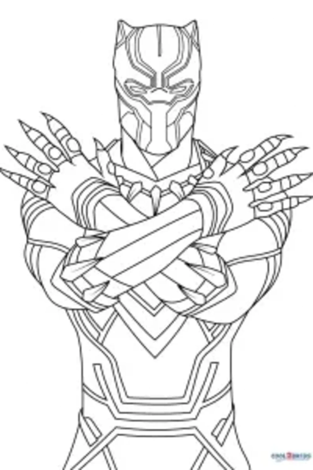 Marvel black panther superhero coloring pages