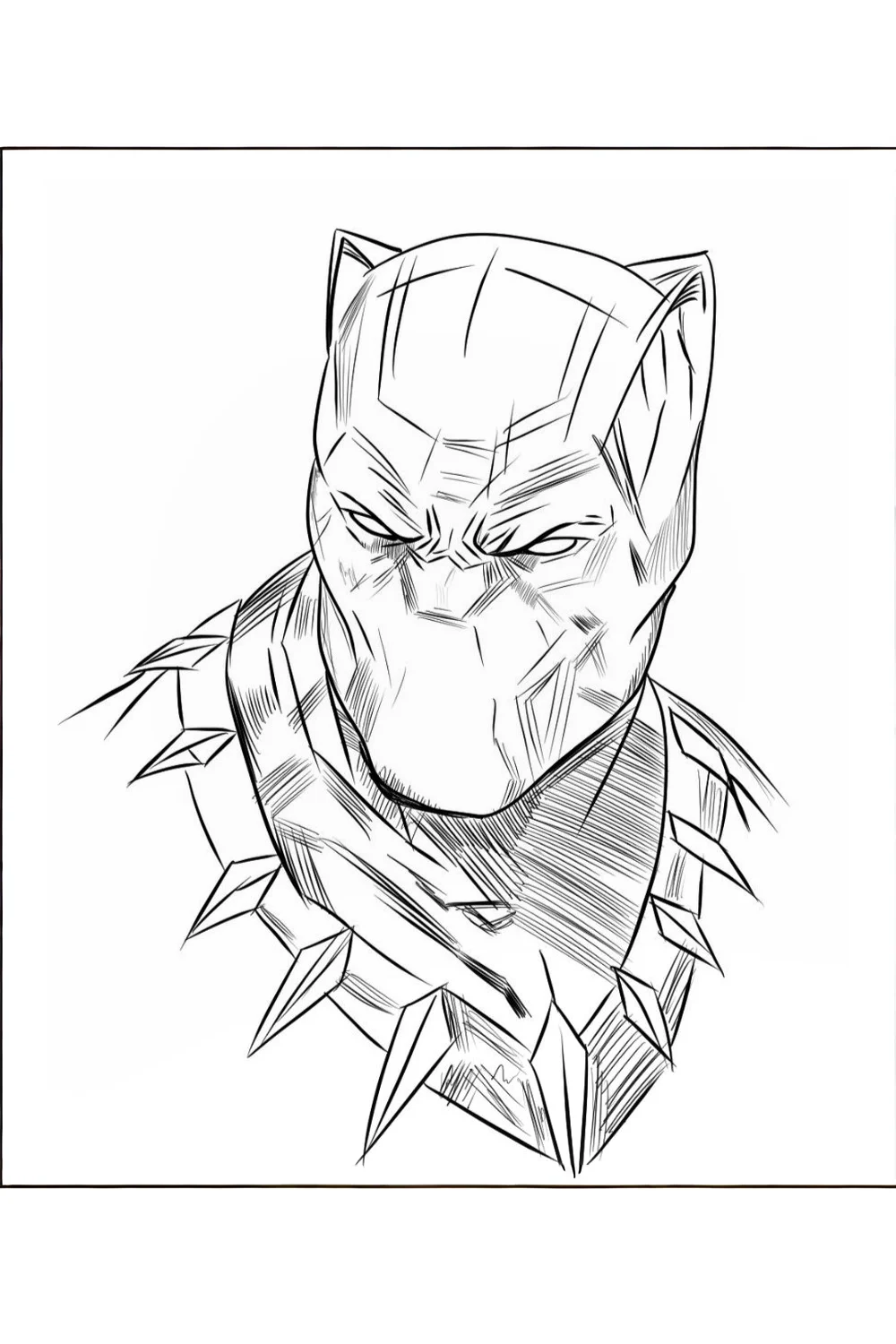 Marvel superhero coloring pages printable black panther