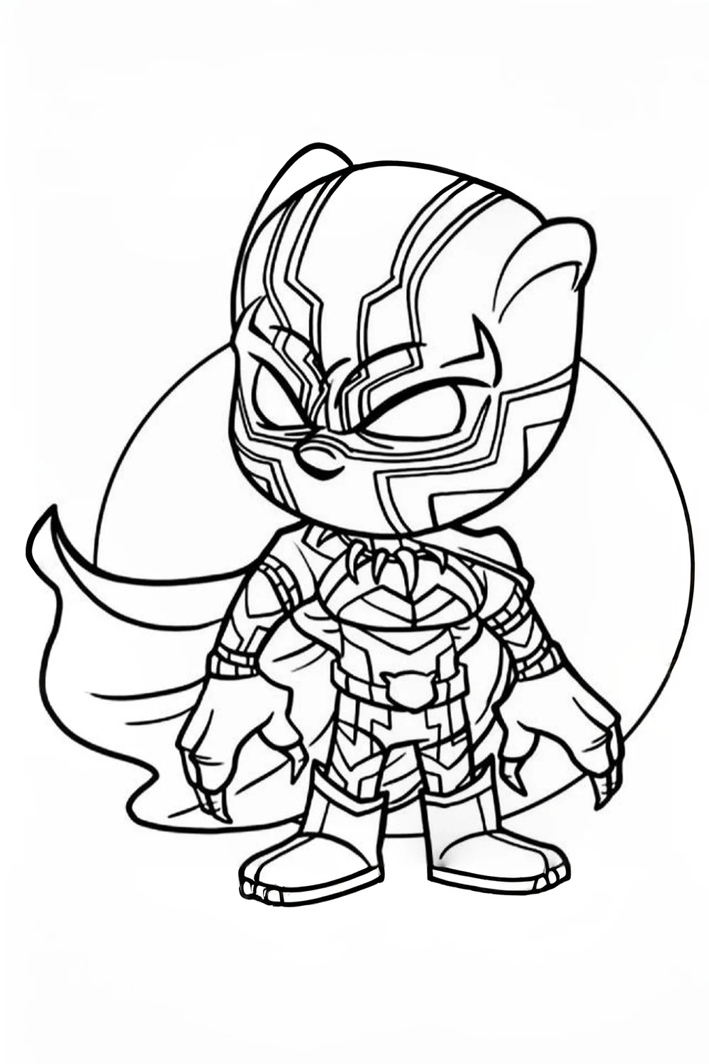 Printable black panther coloring pages for kids