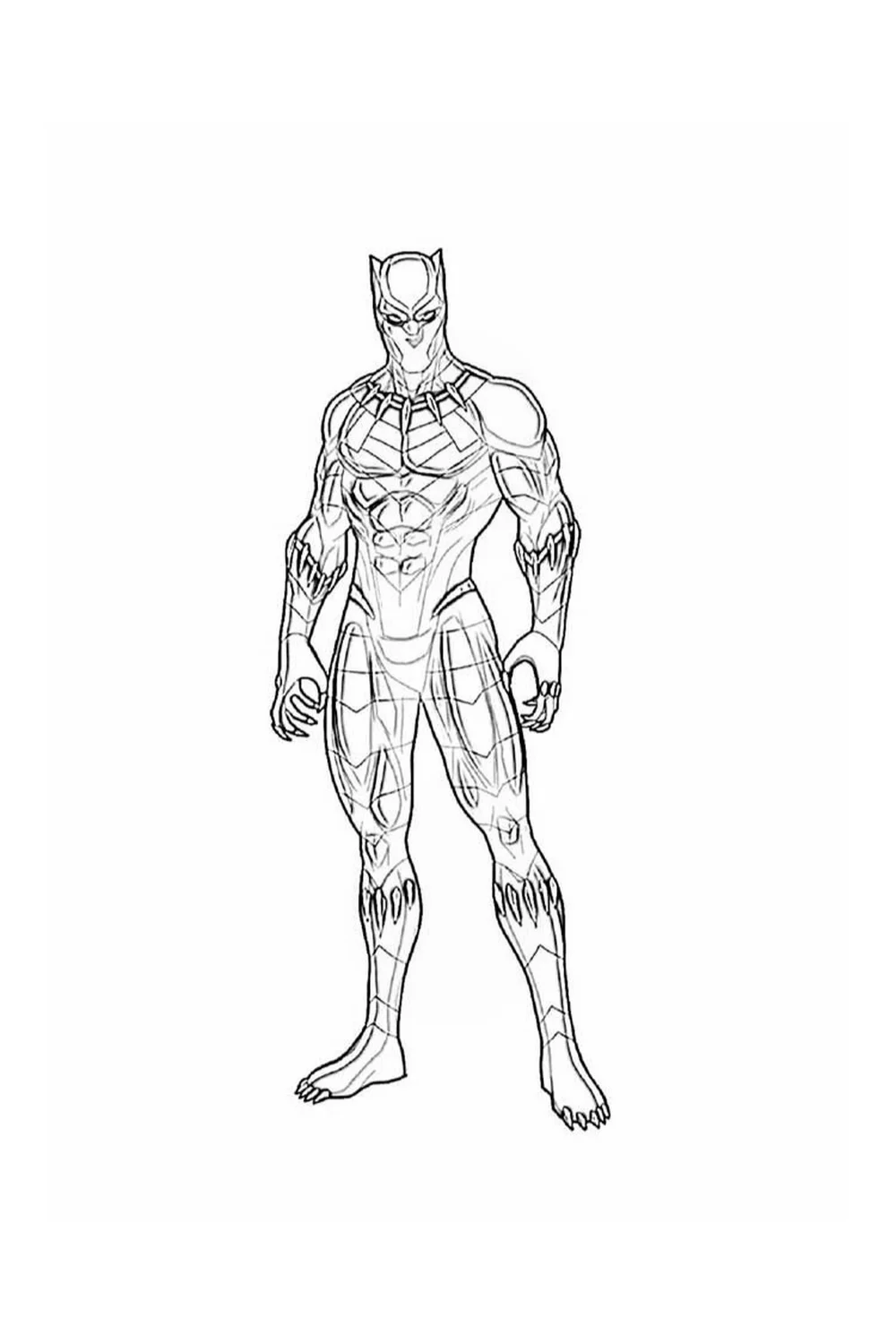 Superhero coloring pages printable black panther