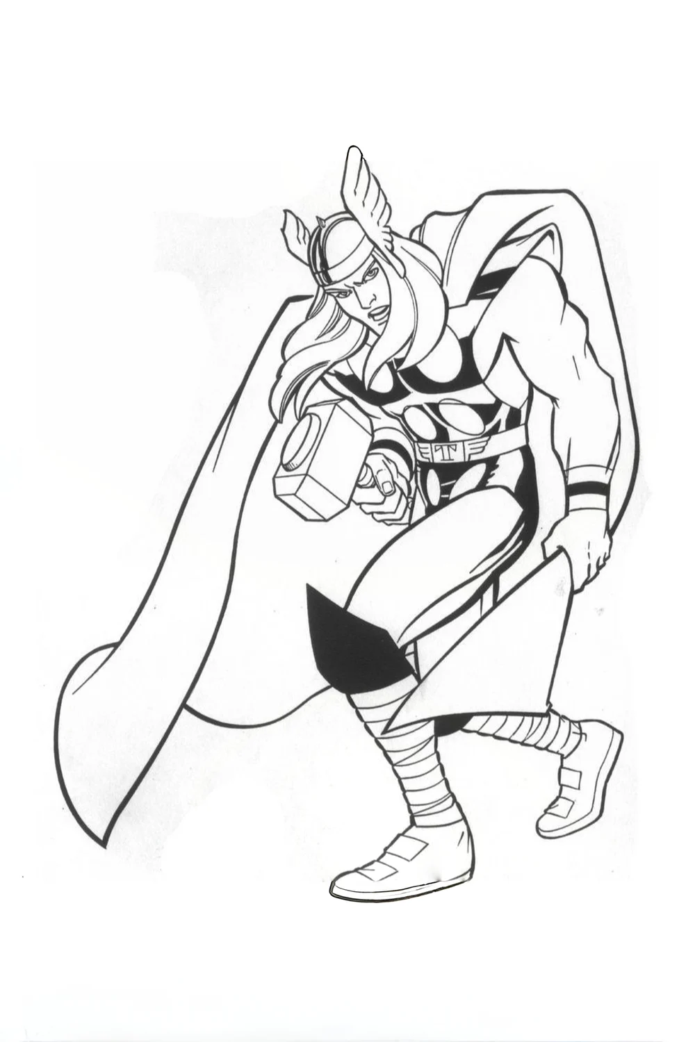 Superhero coloring pages thor for kids Superhero coloring pages thor for kids