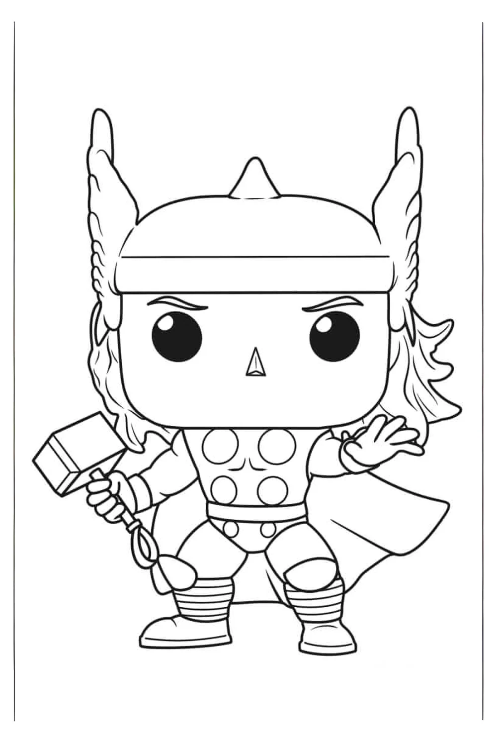 Thor coloring pages for kids printable