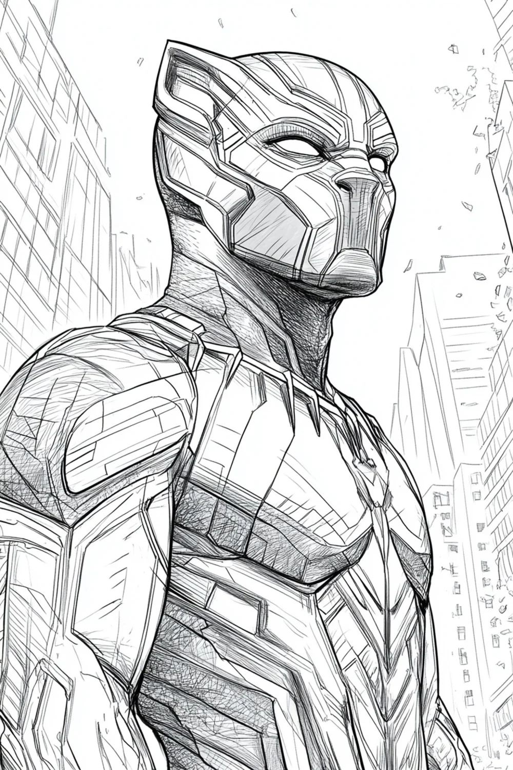 Wakanda black panther coloring pages