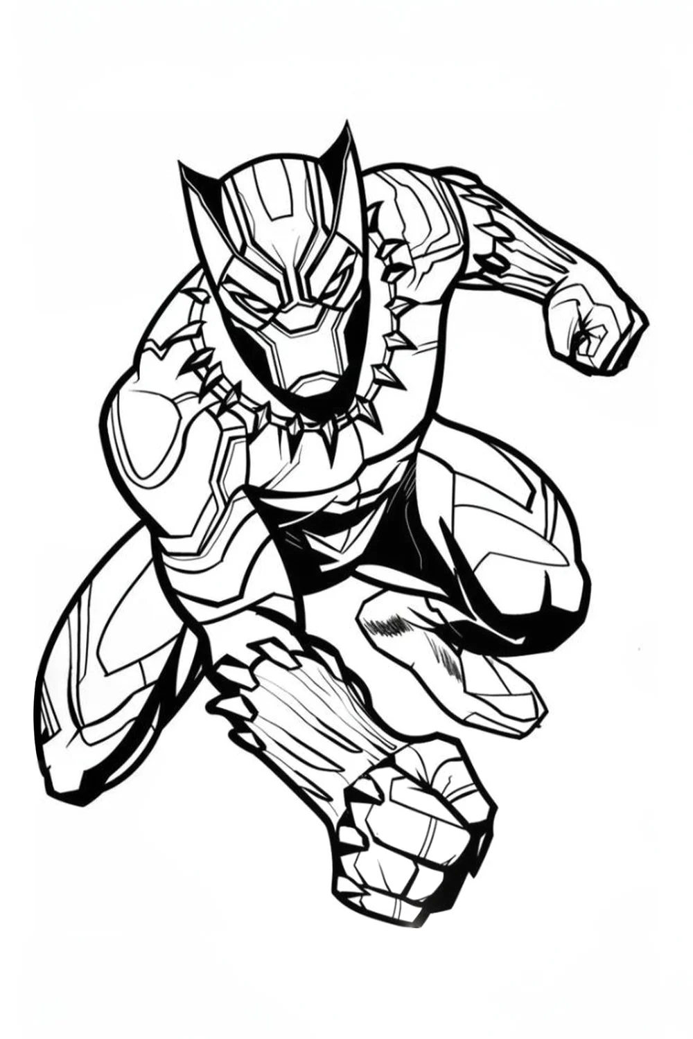 black panther coloring pages