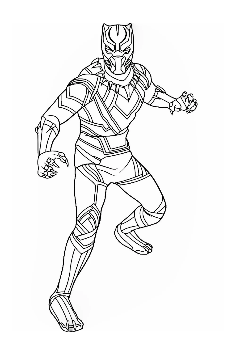 free black panther coloring pages