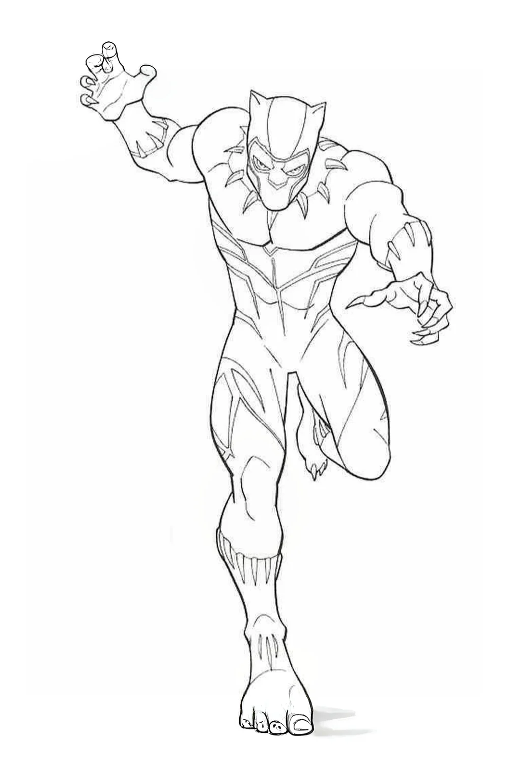 free black panther coloring pages2