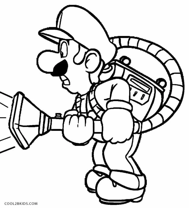 free luigi coloring pages3