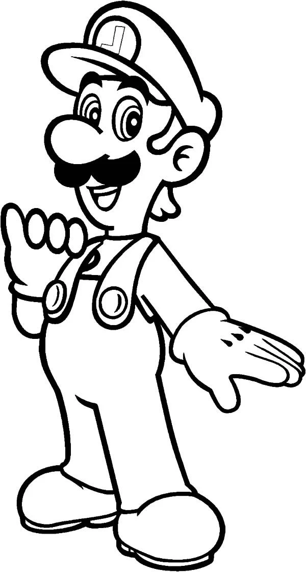 free luigi coloring pages5