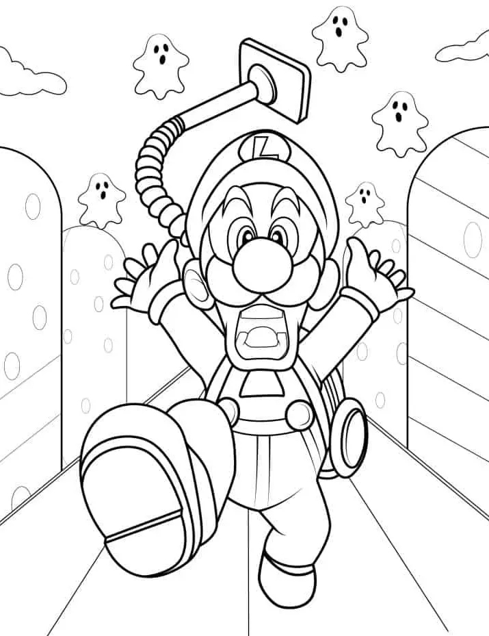 free luigi coloring pages6
