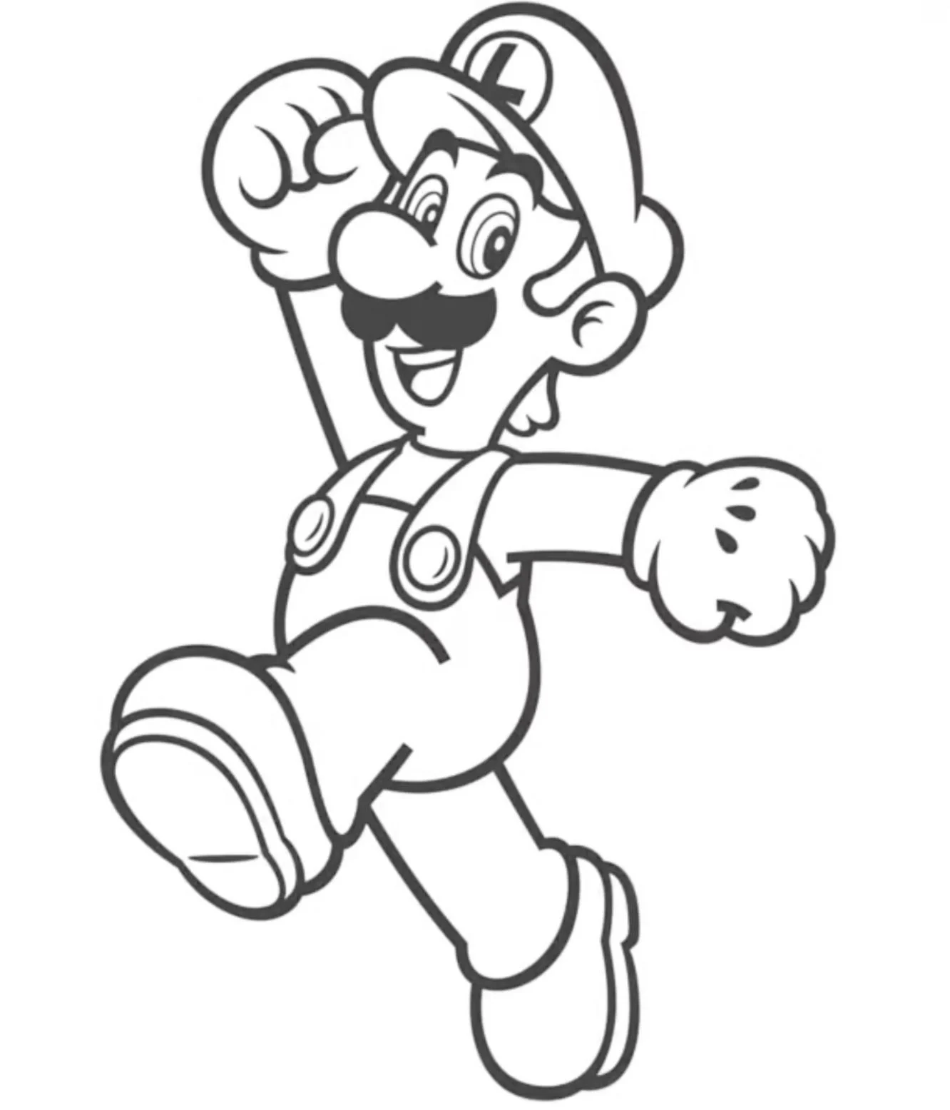free luigi coloring pages7