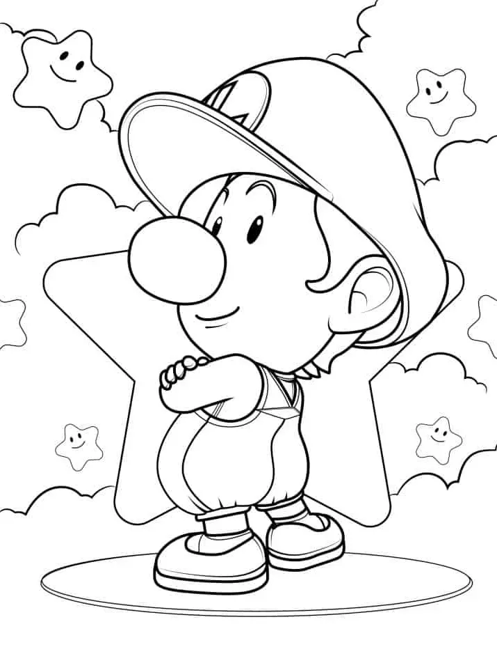 luigi coloring pages free printable